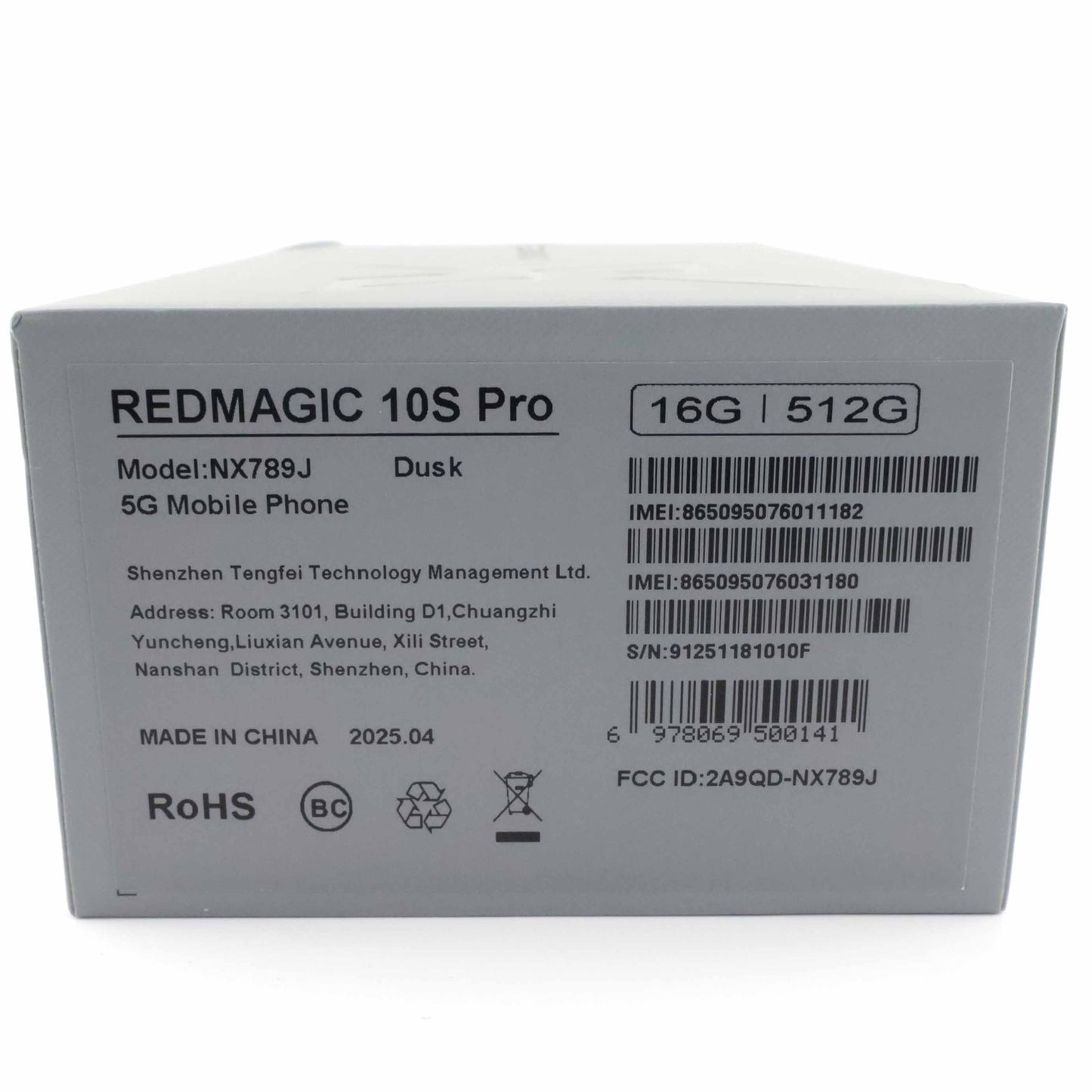 Aランク REDMAGIC 10S Pro 16/512GB Dusk NX789J グローバル版【90日保証】