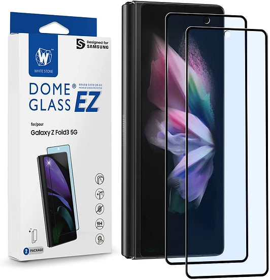 Galaxy Z Fold 3 Whitestone Dome EZ Galaxy Z Fold 3 サブ画面用ガラスフィルム - 2枚入り ※正規取扱品