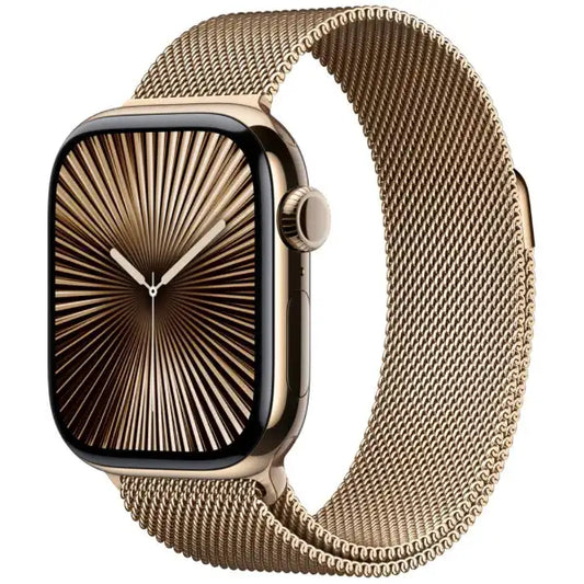 未開封 Apple Watch Series 10（GPS + Cellularモデル）- 42mm　ゴールドチタニウムケース　ゴールドミラネーゼループ　MX083J/A