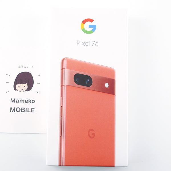 美品　Google Pixel 7a オレンジピンク　スマートフォン本体 限定色 Googlepixel7a coral 128gb ピクセル7aコーラル