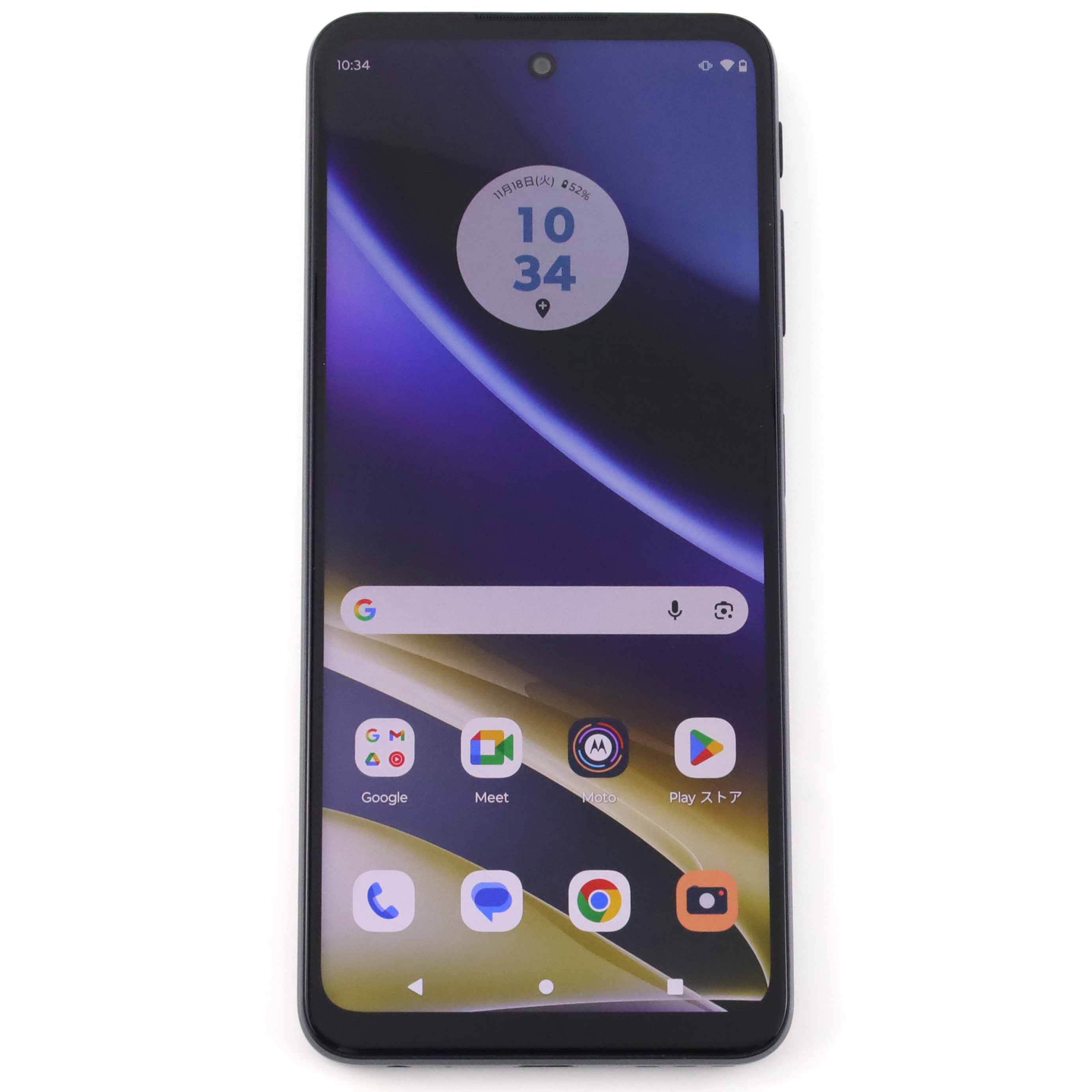 Dランク motorola moto g52j 6/128GB インクブラック XT2219-1 国内版