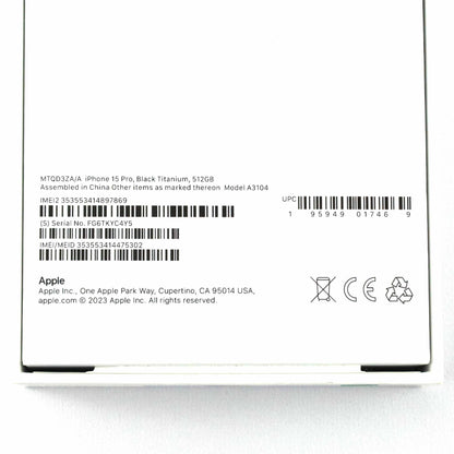 B+ランク iPhone 15 Pro 512GB BlackTitanium MTQD3ZA/A A3104 香港版【90日保証】