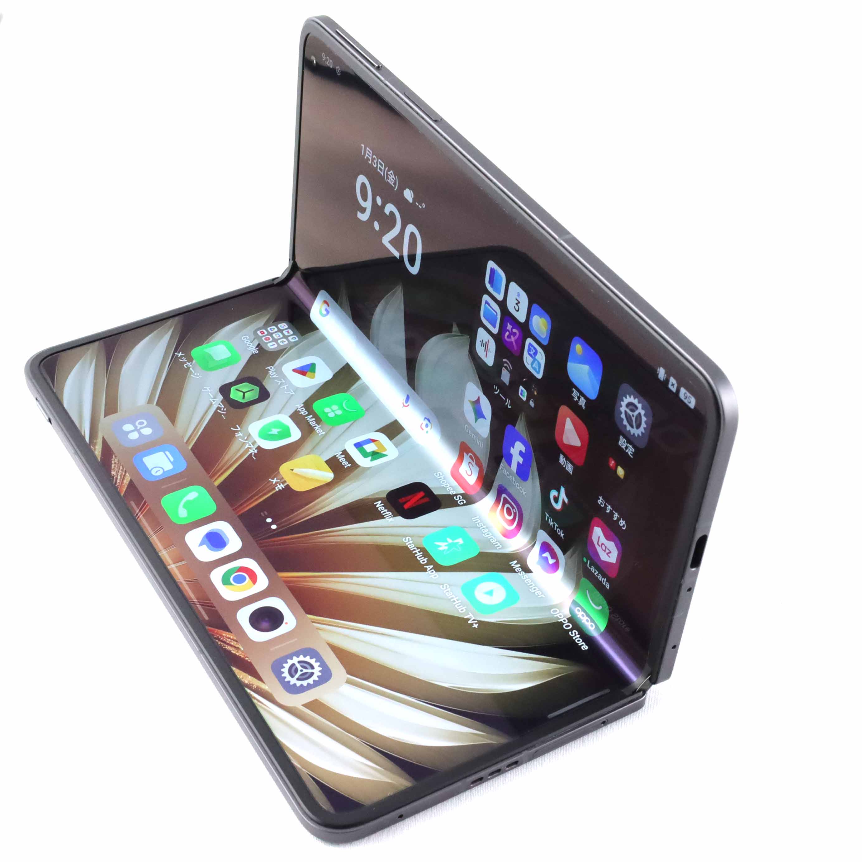 OPPO Find N5 (RAM16GB、512GB) グローバル版 C+ランク OPPO Find N5 16/512GB CosmicBlack CPH2671 グローバル版