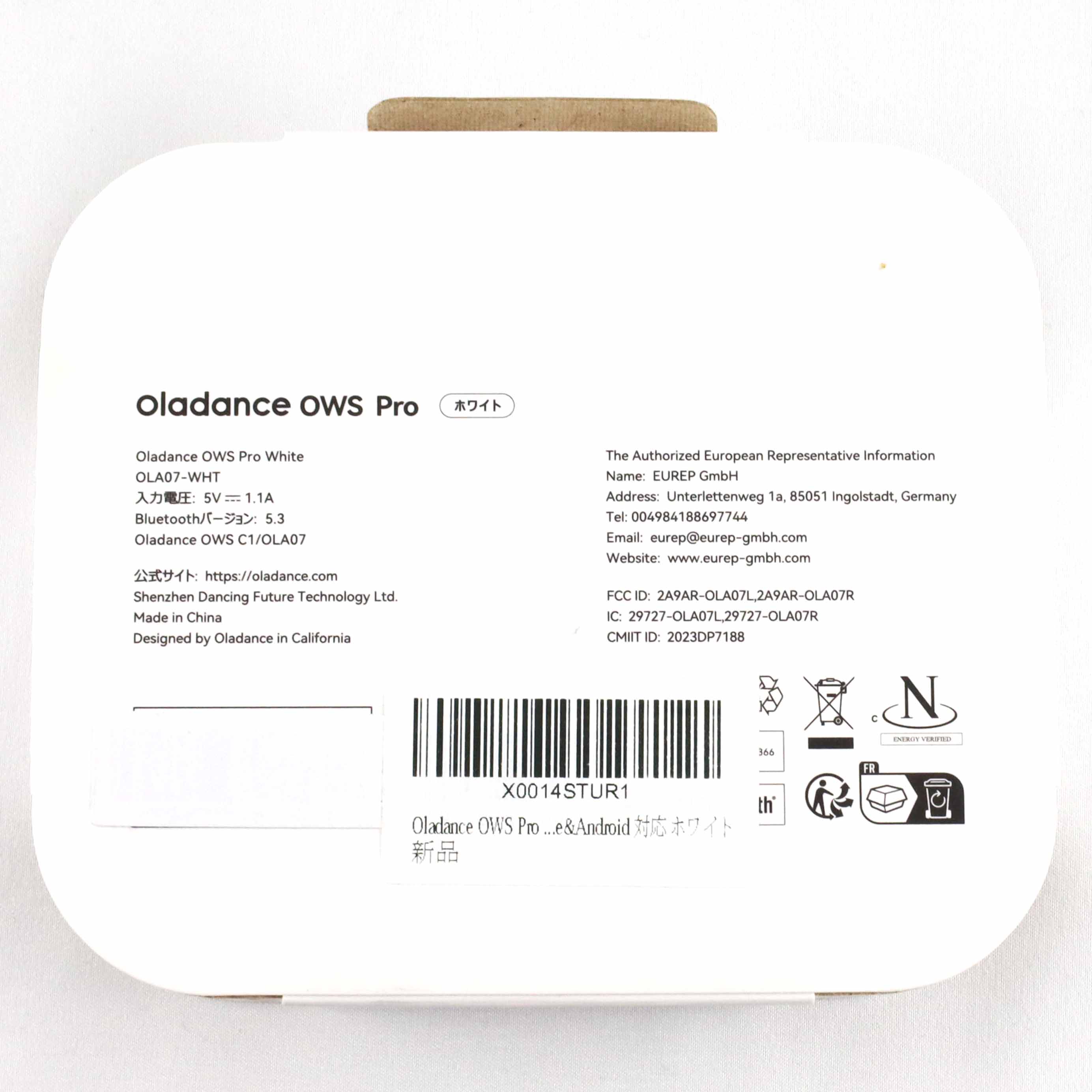 Oldance OWS Pro ワイヤレスイヤホン ホワイト 新品 オープンイヤータイプの完全ワイヤレスイヤホン「oladance OWS Pro