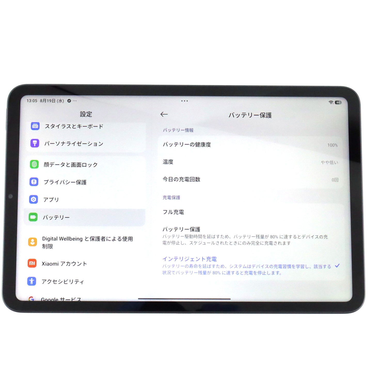 Dランク Xiaomi Pad Mini 12/512GB Gray 25079RPDCG 国内版【90日保証】