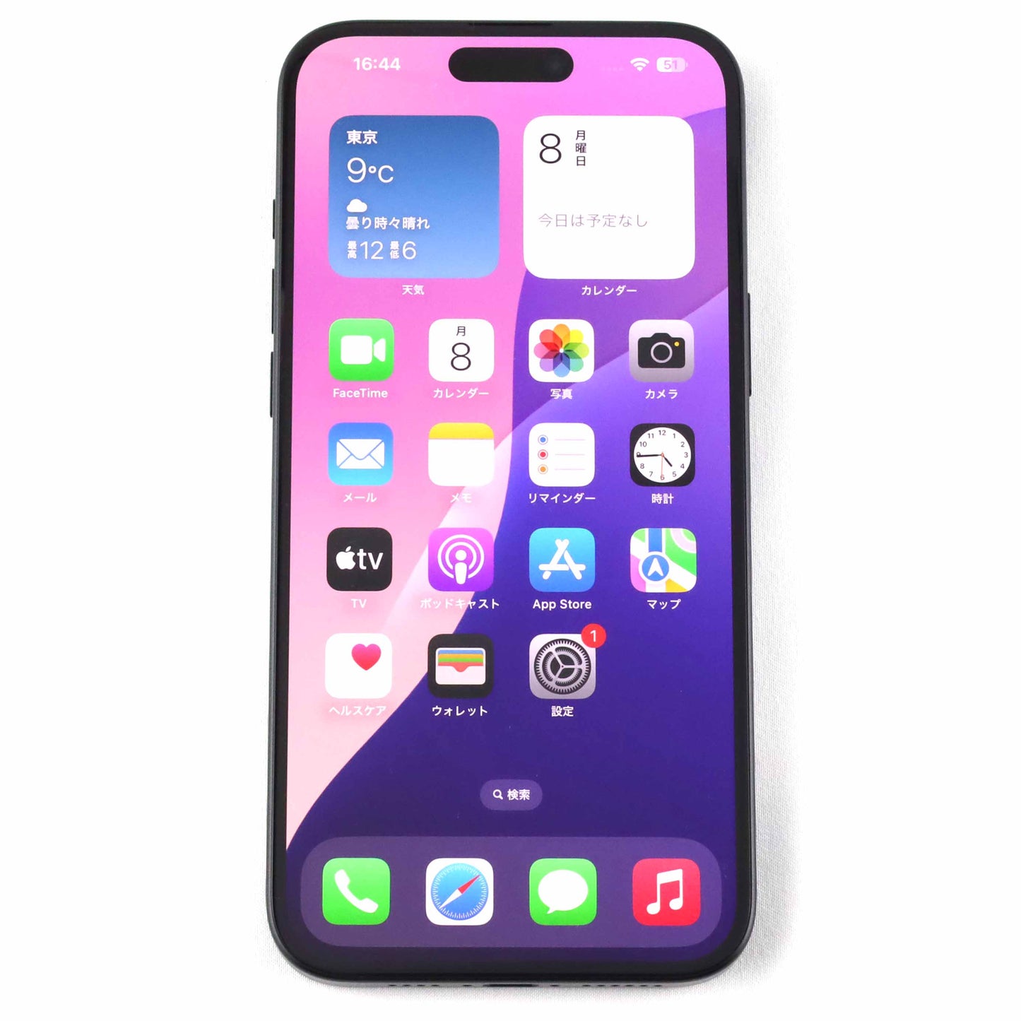 A-ランク iPhone 16 Plus 128GB Black A3289 MXVA3J/A 国内版【90日保証】