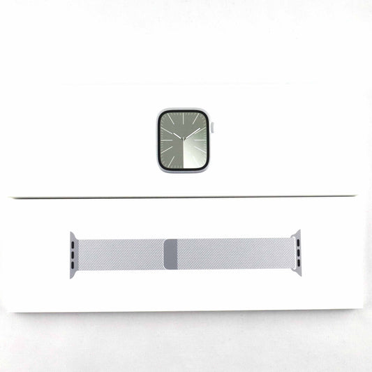 未使用 Apple Watch Series 9 SilverSS SirverMilLp 45mm MRPJ3ZA/A A2985【30日保証】