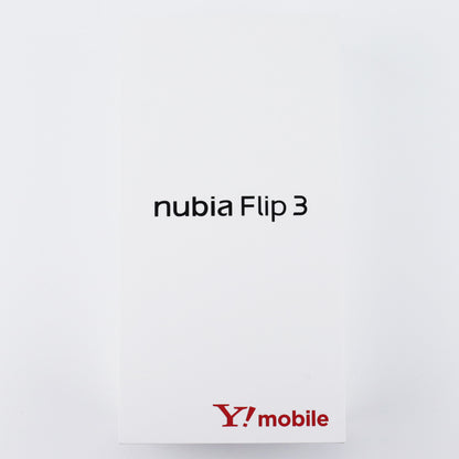 C-ランク nubia Flip 3 6/128GB ホワイト A505ZT ワイモバイル版【30日保証】
