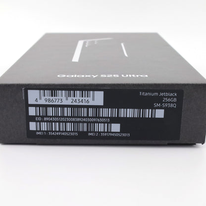C+ランク Galaxy S25 Ultra 12/256GB TitaniumJetblack SM-S938Q 国内版【90日保証】