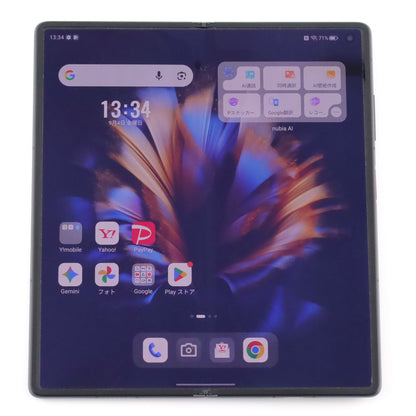 Cランク nubia Fold 12/256GB ブラック A502ZT 国内Y!mobile版【90日保証】