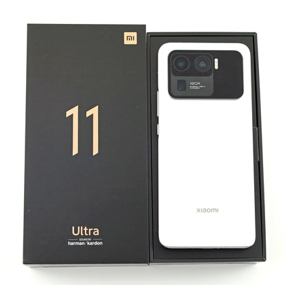 B+ランク Xiaomi 11 Ultra 12/512GB White M2102K1C 中国版グローバルRom【90日保証】