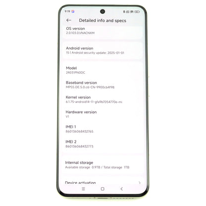 Aランク Xiaomi 14 Ultra 16/1024GB Titanium特別版 24031PN0DC 中国版【90日保証】