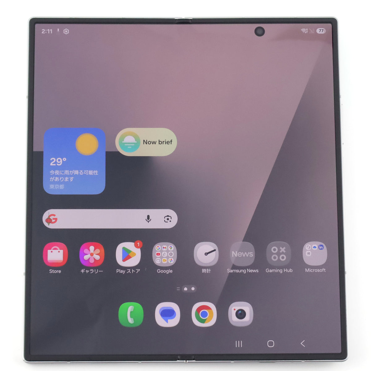 C+ランク Galaxy Z Fold7 12/256GB SilverShadow SM-F966Q 国内版【30日保証】