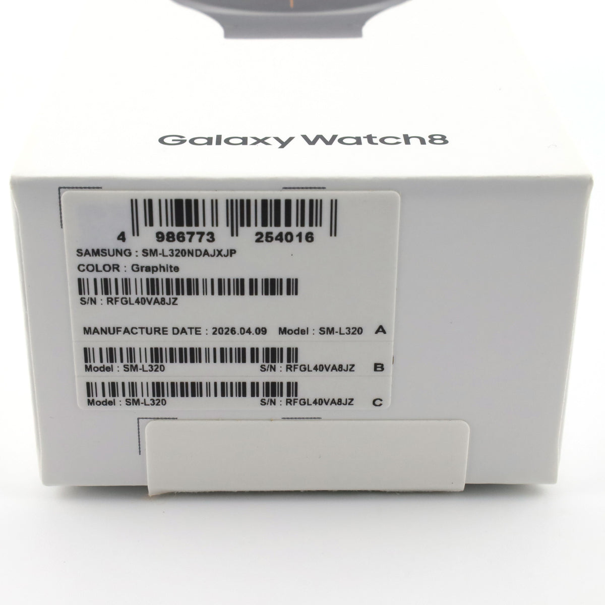 Aランク Galaxy Watch8 Wi-FI 40mm Graphite SM-L320 国内版【90日保証】