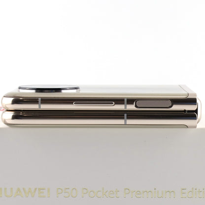 C+ランク HUAWEI P50 Pocket PremiumEdition 12/512GB PremiumGold BAL-L49 グローバル版【30日保証】