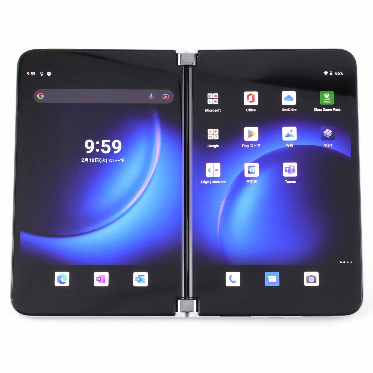 C+ランク Microsoft Surface Duo 2 8/256GB Glacier 9BX-00005 グローバル版【90日保証】