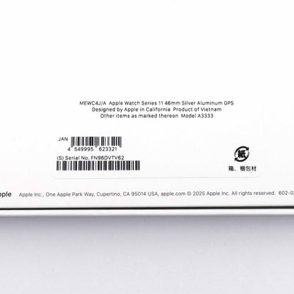 A-ランクApple Watch Series11 46mm SilverAluminum GPS A3333 MEWC4J/A 国内版【90日保証】