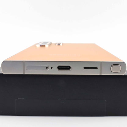 B-ランク Galaxy S24 Ultra 12GB/1TB TitaniumOrange SM-S928B/DS グローバル版【90日保証】