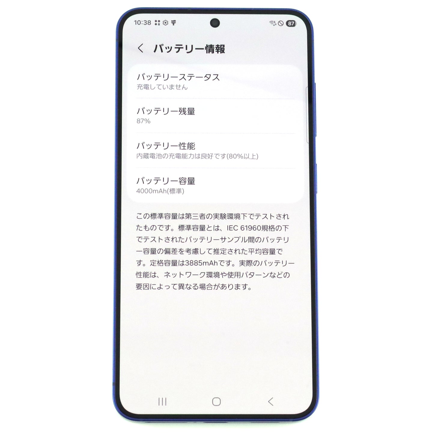 A-ランク Galaxy S25 12/256GB Navy SM-S931Q 国内版【90日保証】