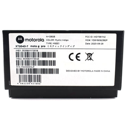 B-ランク motorola moto g PRO 4/128GB ミスティックインディゴ XT2043-7 国内版【90日保証】