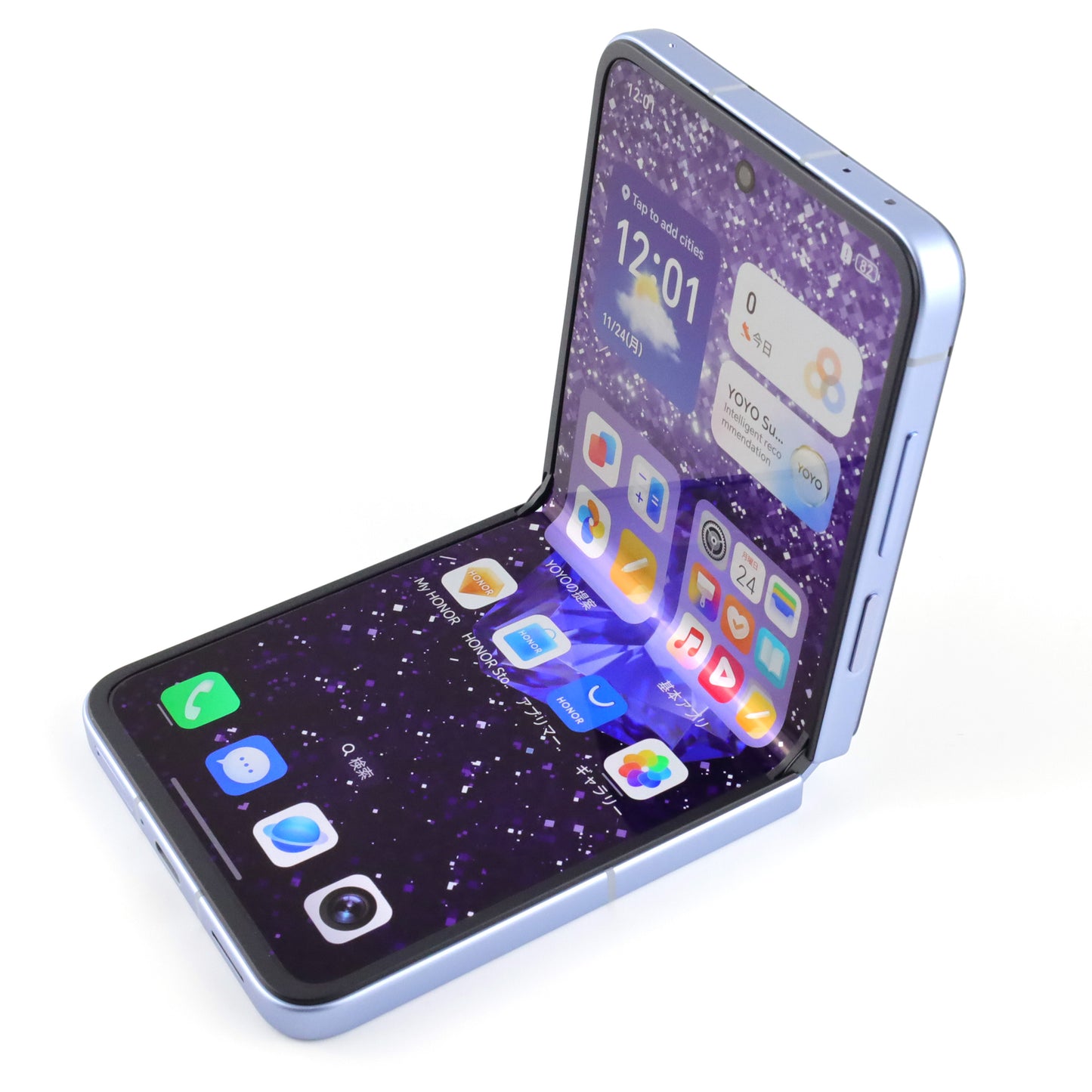 Aランク HONOR Magic V Flip2 高定款 Prof.JimmyChoo 16GB/1TB Blue CLE-AN00 中国版【30日保証】