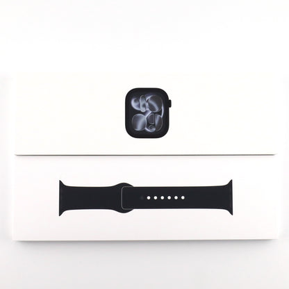 C+ランク Apple Watch Series 11 GPS 42mm JetBlackAl&BlackSB S/M A3331 MEQT4J/A 国内版【90日保証】