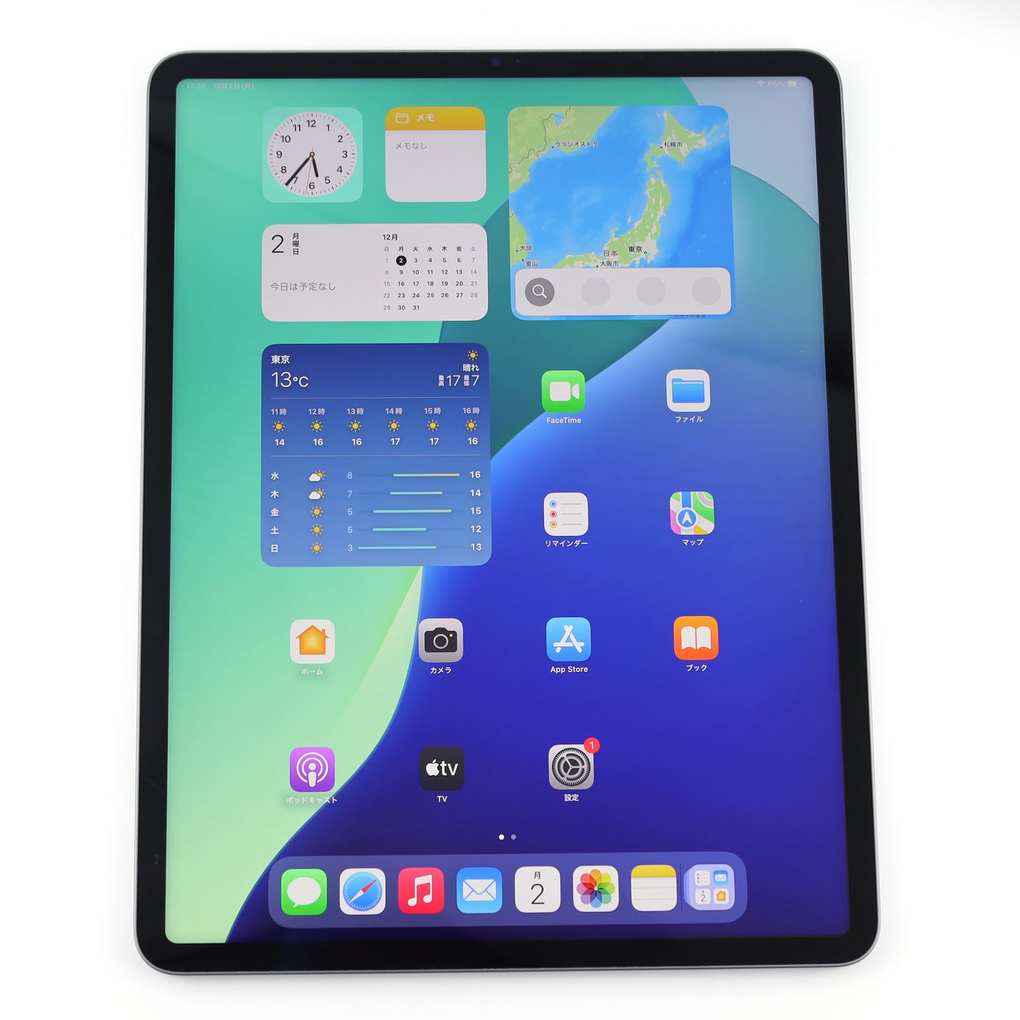 Dランク iPad Pro（第５世代） 256GB Wi-Fi 12.9インチ SpaceGray MHNH3J/A A2378 国内版【30日保証】