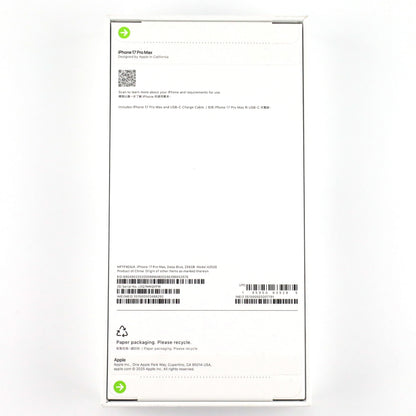 未開封 iPhone 17 Pro Max 256GB DeepBlue A3526 MFYP4ZA/A 香港版【90日保証】