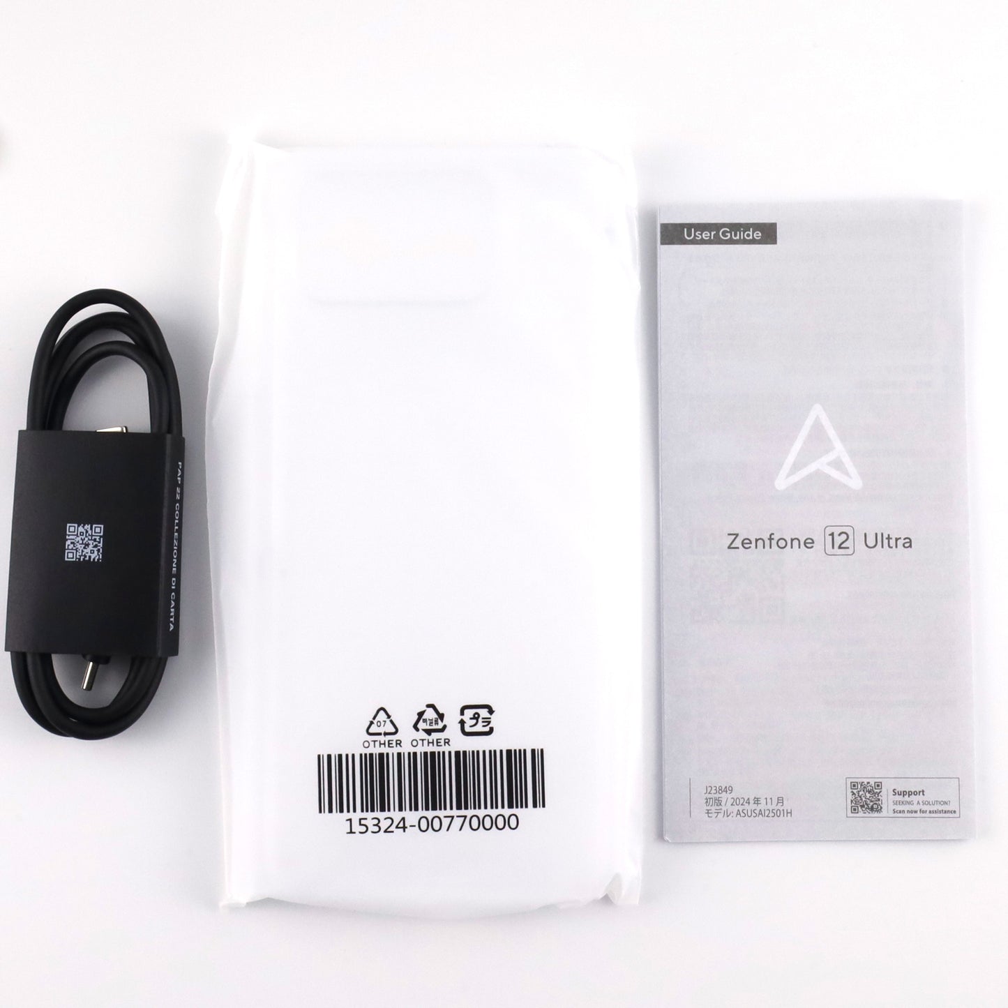 C++ランク ASUS Zenfone 12 Ultra 12/256GB サクラホワイト ZF12U-WH12S256 国内版【90日保証】