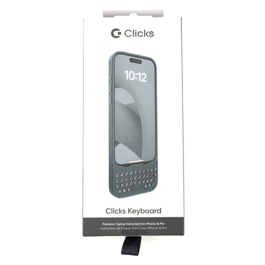 B+ランク Clicks Keyboard for iPhone 16 Pro Onyx CK-6100-4【7日保証】