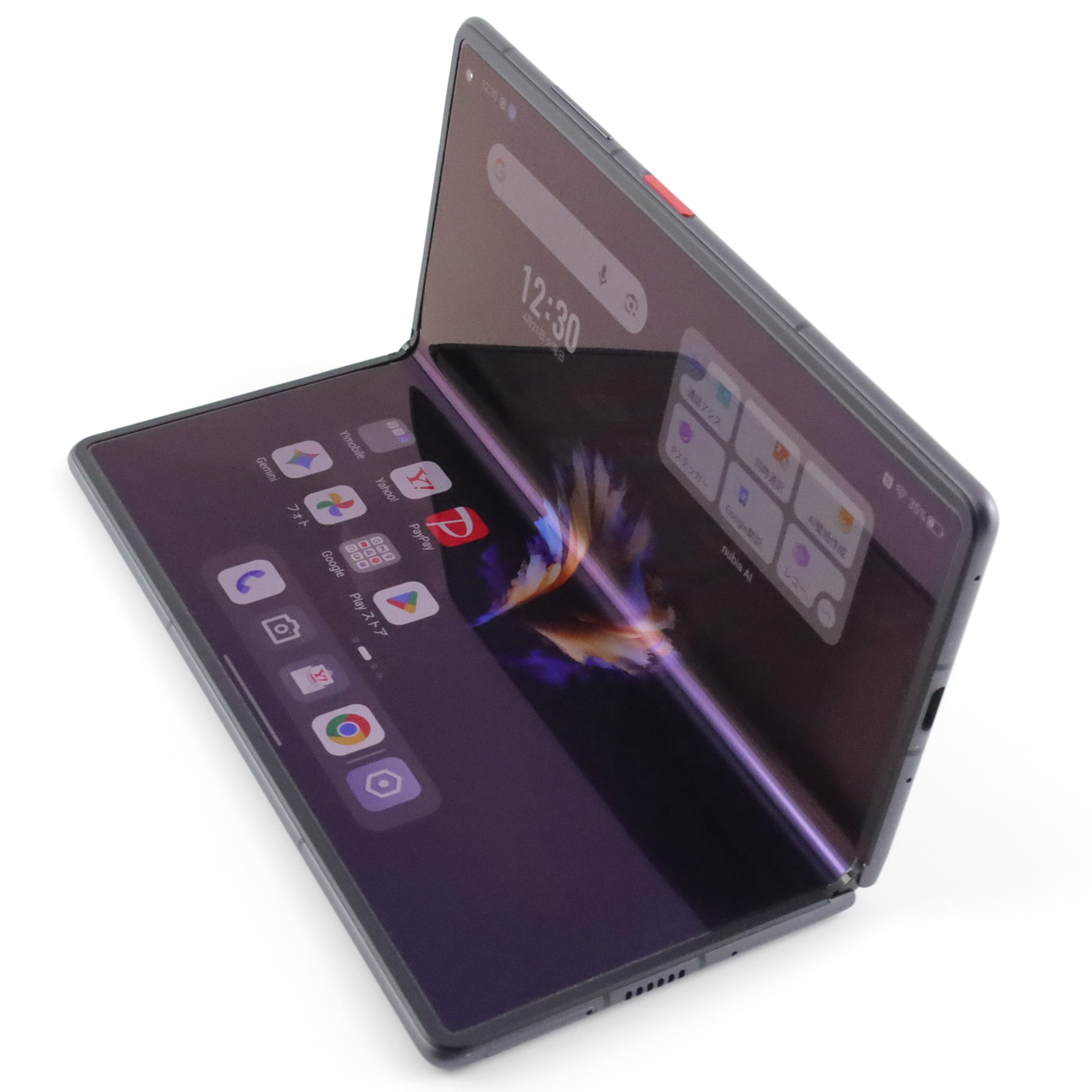A-ランク nubia Fold 12/256GB ブラック A502ZT Y!mobile版【30日保証