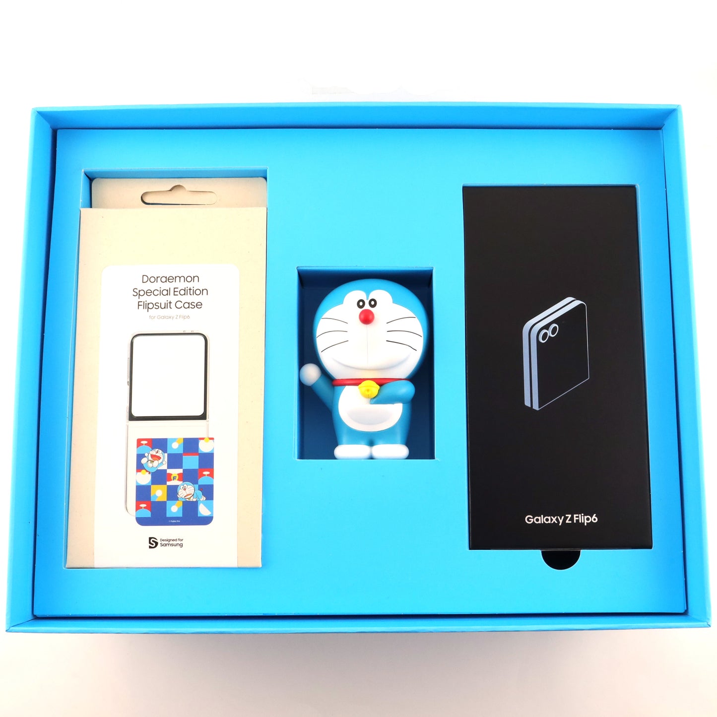 C+ランク Galaxy Z Flip6 12/512GB Blue SM-F7410 ドラえもん DORAEMON SPECIAL EDITION グローバル版【90日保証】