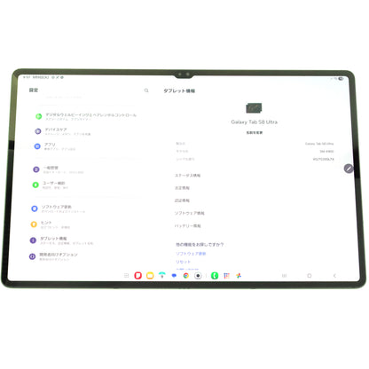 B+ランク Galaxy Tab S8 Ultra 12/256GB Graphite SM-X900 国内版【90日保証】
