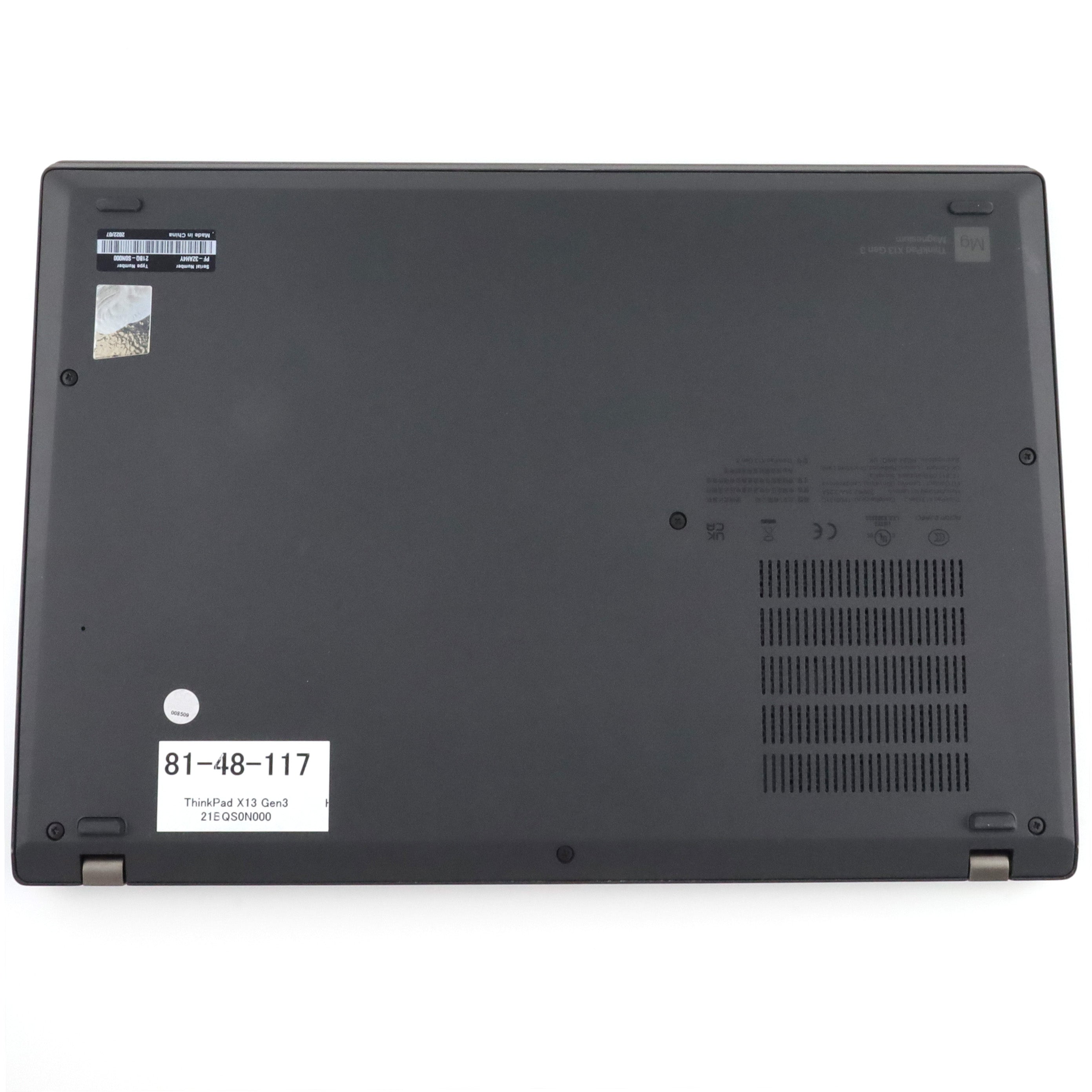 ジャンク Lenovo Think Pad X13 Gen 3 16/256GB Black インテル® Core