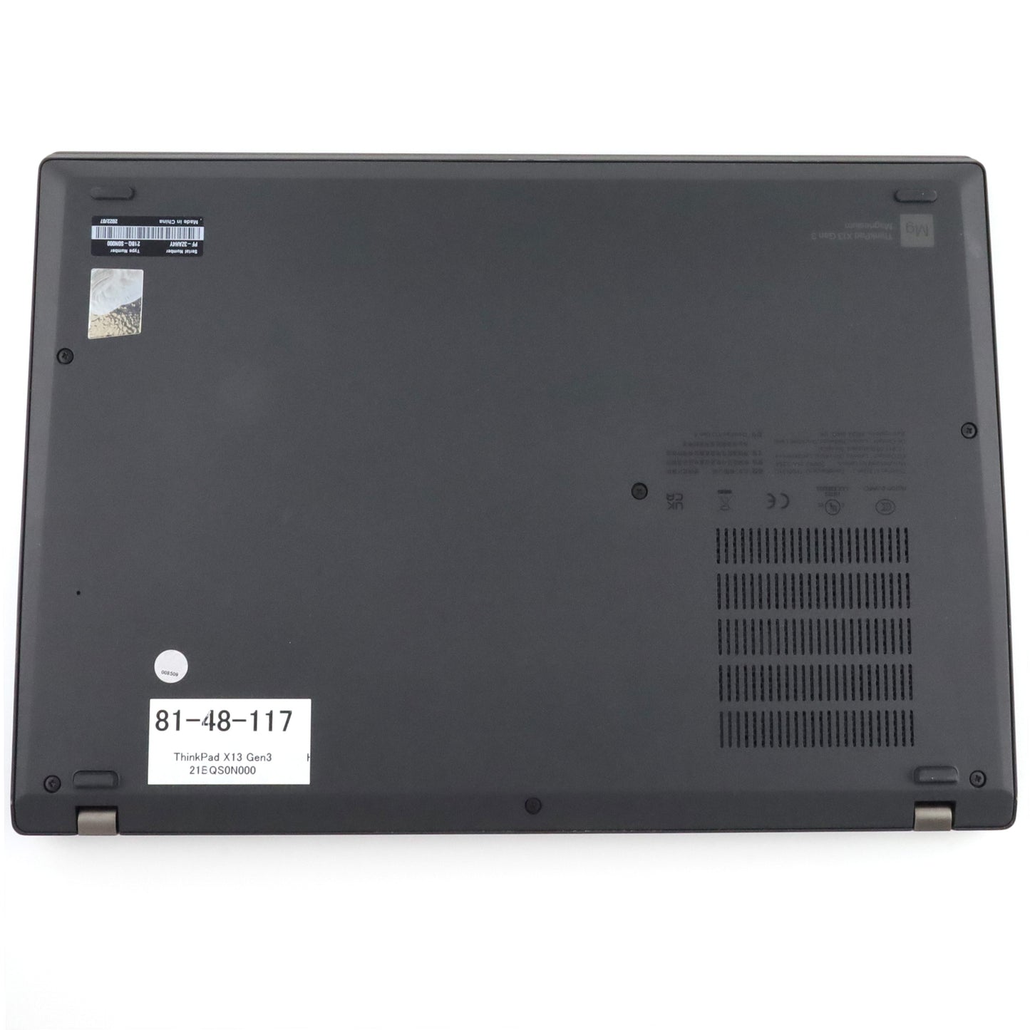 ジャンク Lenovo Think Pad X13 Gen 3 16/256GB Black インテル® Core™ i5-1235Uプロセッサー 21BQ-S0N000