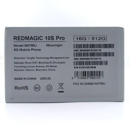 Aランク REDMAGIC 10S Pro 16/512GB Moonlight NX789J グローバル版【90日保証】