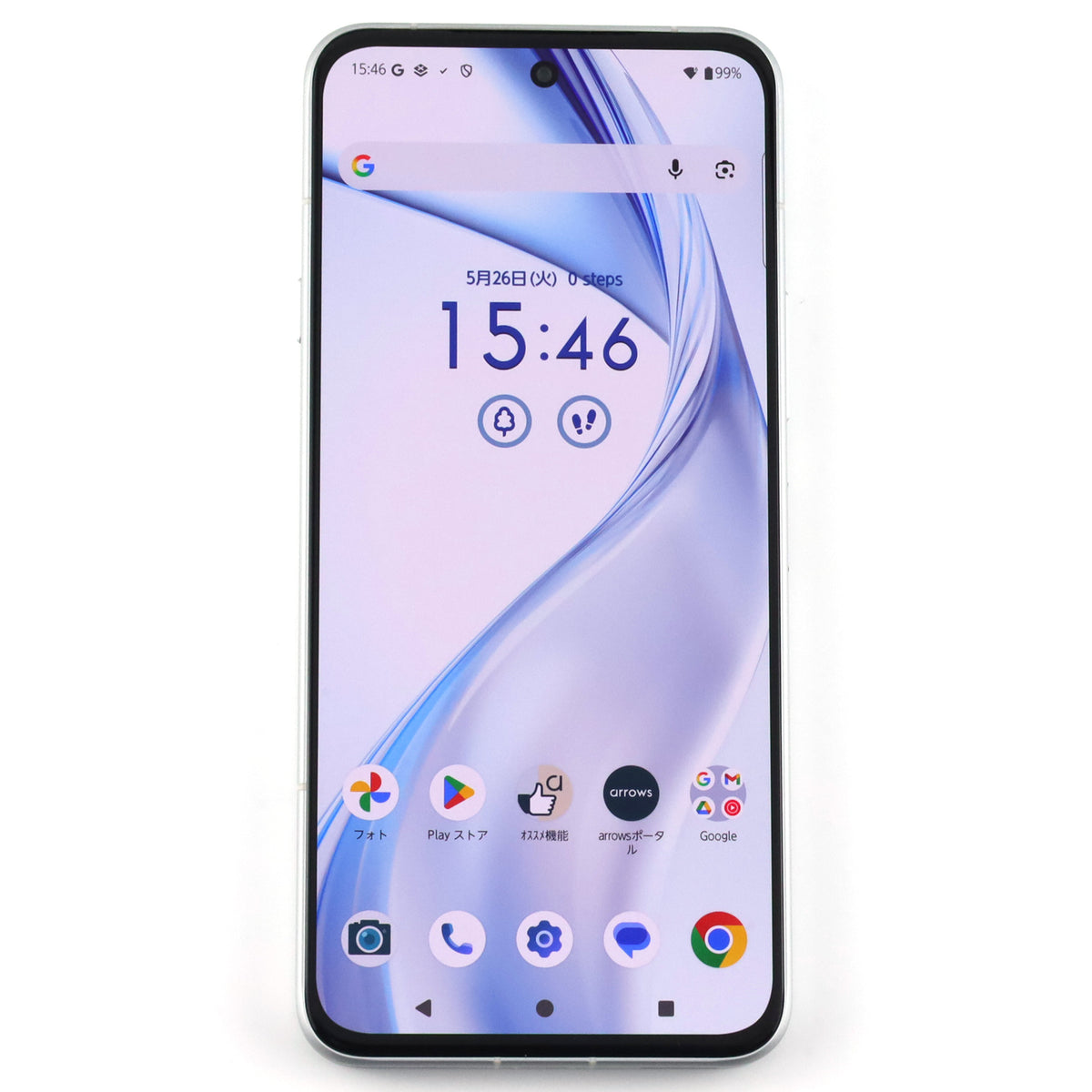 B+ランク FCNT arrows Alpha 12/512GB ホワイト M08 rakuten版【90日 