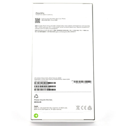 B+ランク iPhone 16 Pro 256GB WhiteTitanium A3294 MYLU3ZA/A 香港版【90日保証】