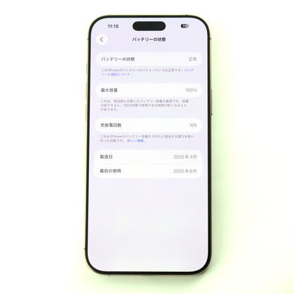 A-ランク iPhone 16 Pro Max 256GB DesertTitanium A3084 MYW53LL/A アメリカ版【90日保証】