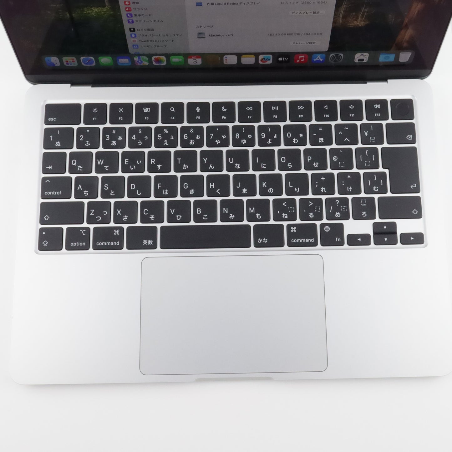 Cランク MacBook Air Liquid Retinaディスプレイ 13.6インチ M2チップ 2022 MLY03J/A 国内版【90日保証】