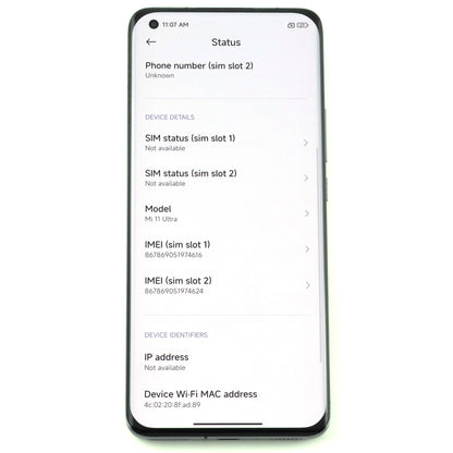A--ランク Xiaomi 11 Ultra 12/512GB Black M2102K1C 中国版【90日保証】