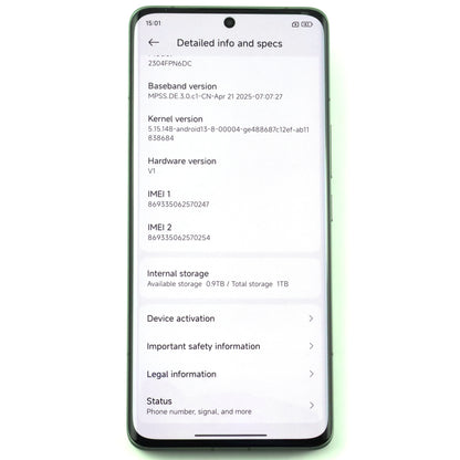 A-ランク Xiaomi 13 Ultra 16/1024GB Green 2304FPN6DC 中国版【90日保証】