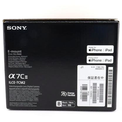 C+ランク SONY α7CⅡ レンズ交換式デジタルカメラ Black ILCE-7CM2【90日保証】