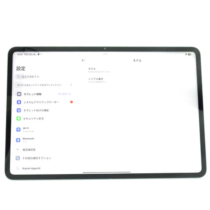 ジャンク Xiaomi Pad 6S Pro 12.4 8/256GB GraphiteGray 24018RPACG 国内版【無保証】