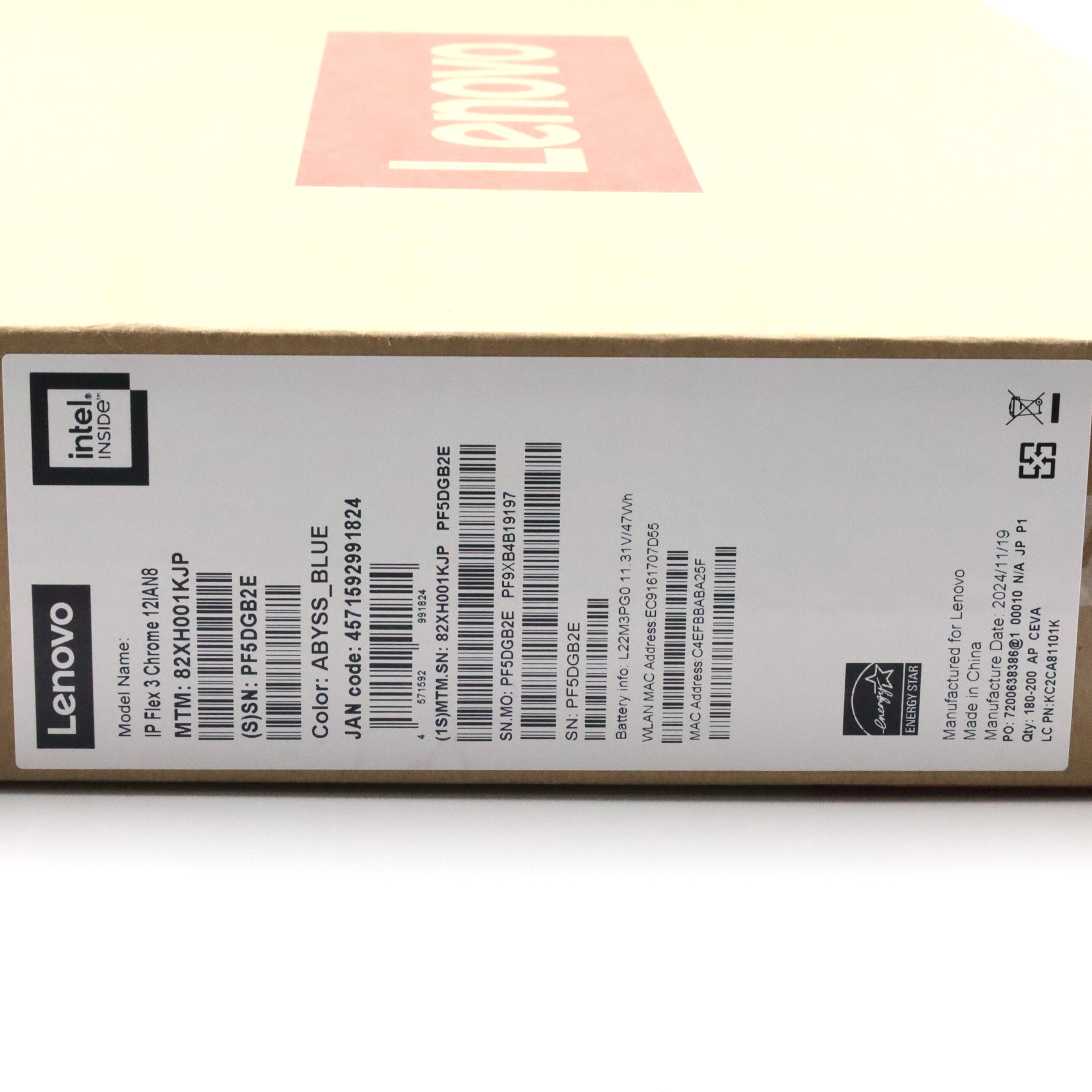 C+ランク Lenovo Chromebook IdeaPad Flex 3i Gen8 4/64GB アビス