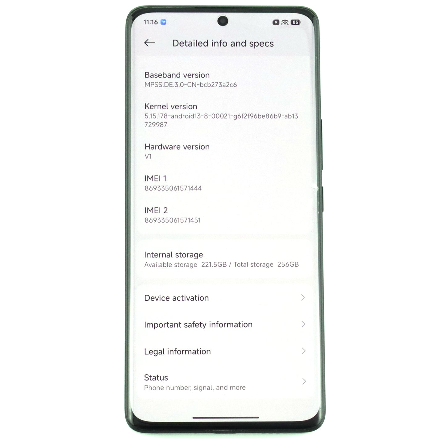 B-ランク Xiaomi 13 Ultra 12/256GB Black 2304FPN6DC 中国版【90日保証】