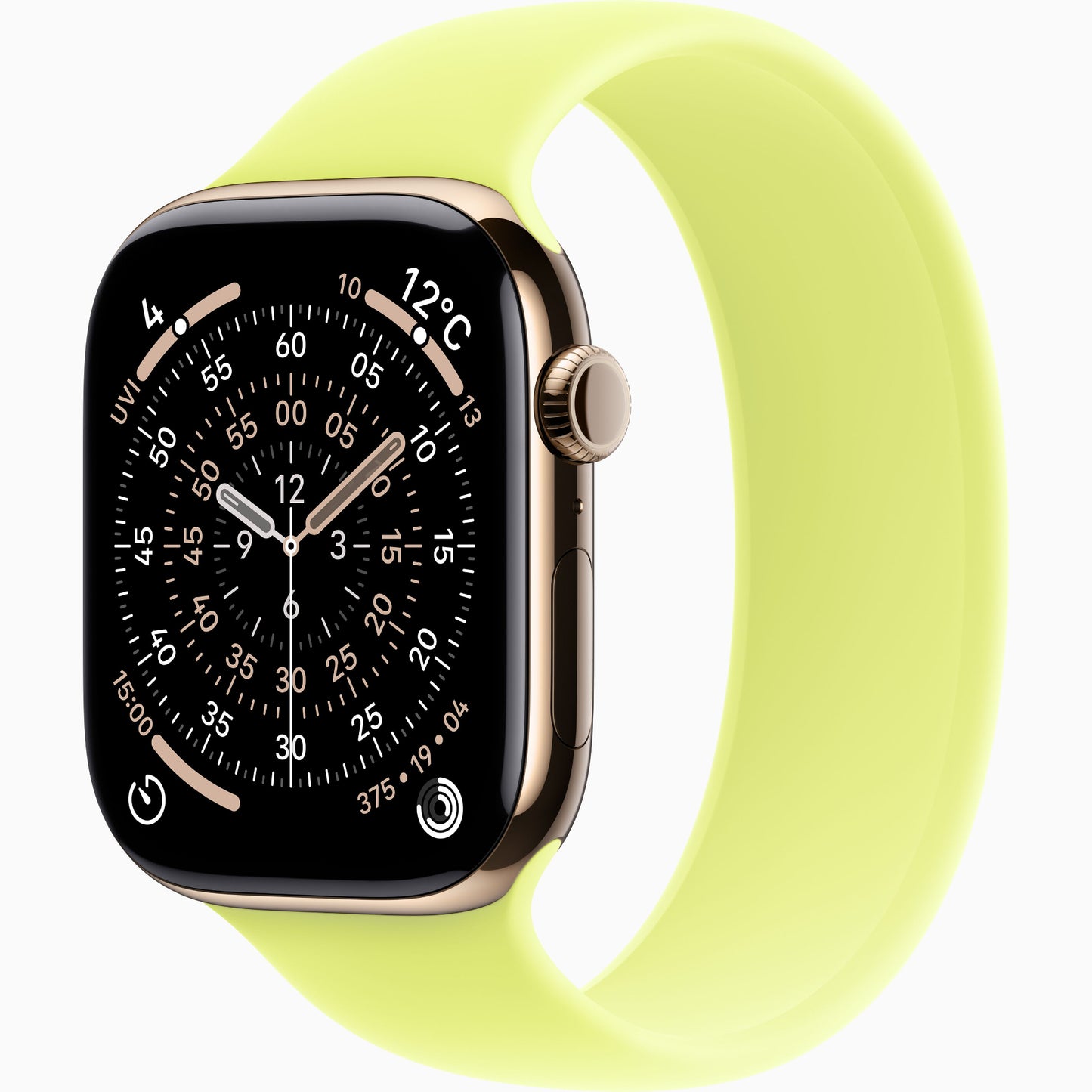 未開封 Apple Watch Series11 GPS+Cellular 46mm ゴールドチタニウムケース/ネオンイエロースポーツループ MFC34J/A A3337
