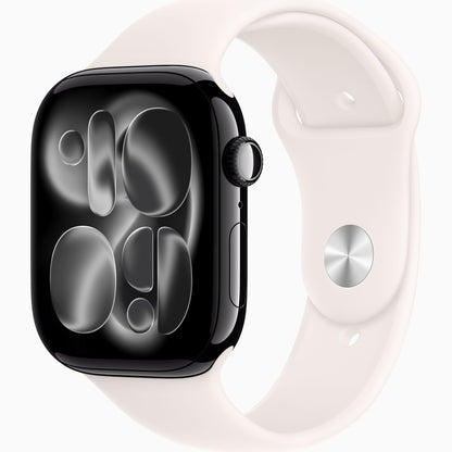 未開封 Apple Watch Series11 GPS+Cellular 46mm ジェットブラックアルミニウムケース/ライトブラッシュスポーツバンド A3337 MFAA4J/A