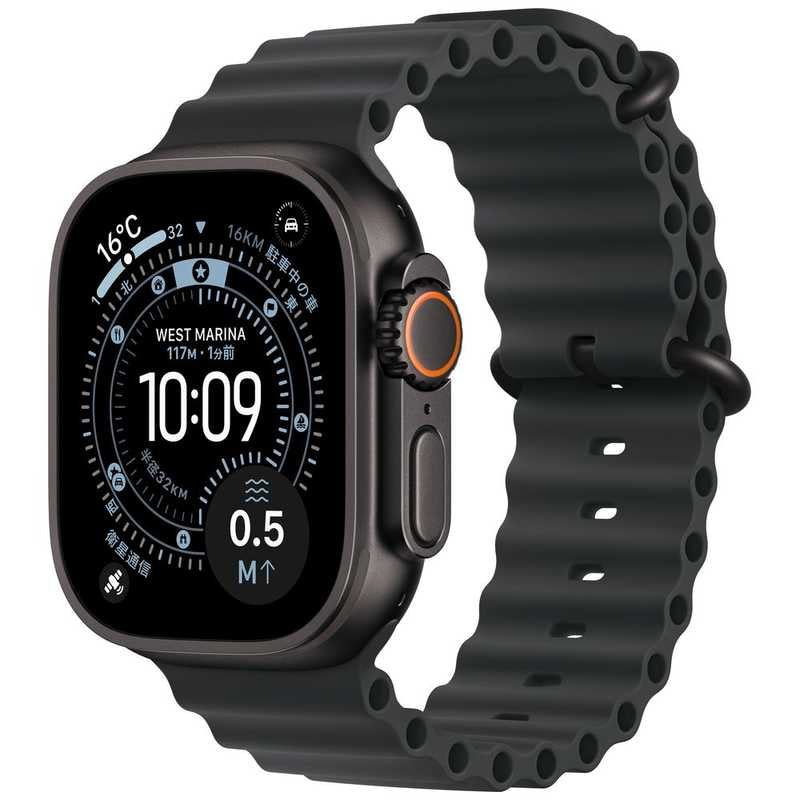 未開封 Apple Watch Ultra 3 49mm ブラックチタニウムケース/ ブラックオーシャンバンド MF0J4J/A A3281